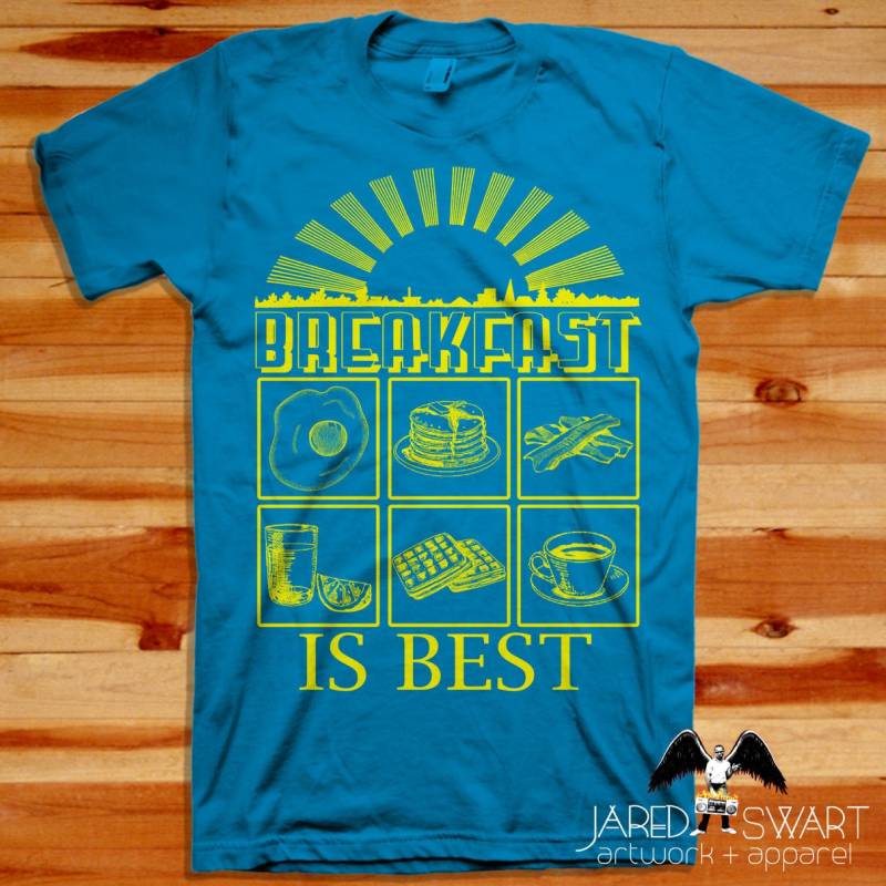 Frühstück Ist Am Besten T-Shirt Größen S M L Xl 2Xl 3Xl 4Xl 5Xl von JaredSwartArtwork
