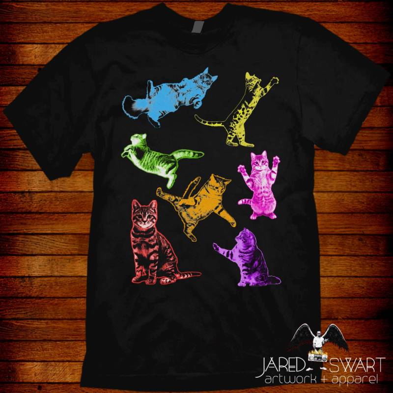 Kitty Collage T-Shirt Unisex & Damen Fit, 100% Baumwolle von JaredSwartArtwork