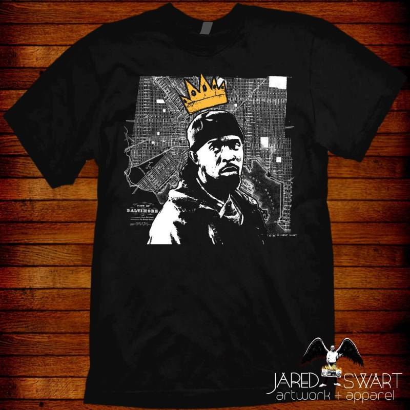 König Omar Von Baltimore Designer T-Shirt Grafik Jared Swart Pop-Art-Serie 1 Größen S M L Xl 2Xl 3Xl 4Xl 5Xl Und Damengrößen von JaredSwartArtwork