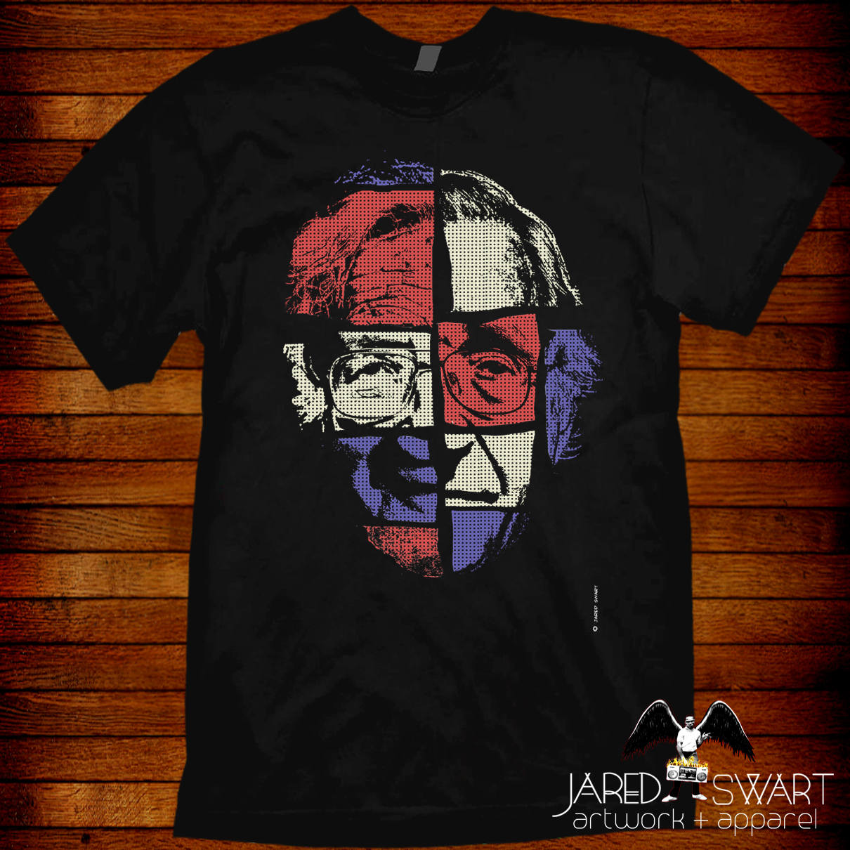 Noam Chomsky T-Shirt Jared Swart Pop Art Serie von JaredSwartArtwork