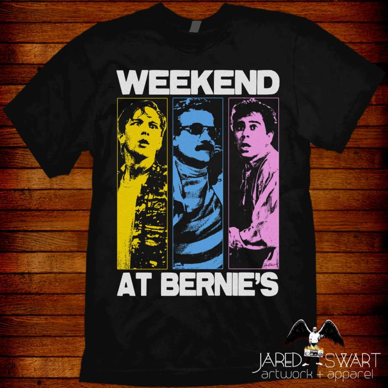 Weekend At Bernie's T Shirt 80Er Jahre Filmt-Shirt Pop-Art Style Design Von Jared Swart. Größen S M L Xl 2Xl 3Xl 4Xl 5Xl Auch Bei Damen Passen S-2Xl von JaredSwartArtwork