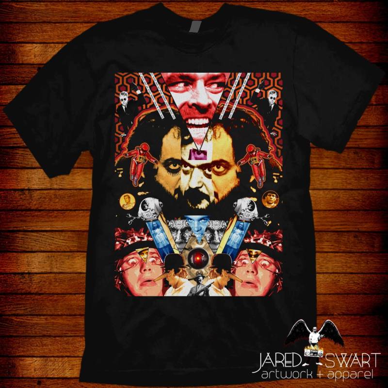 stanley Kubrick Collage T-Shirt Jared Swart Kunst von JaredSwartArtwork