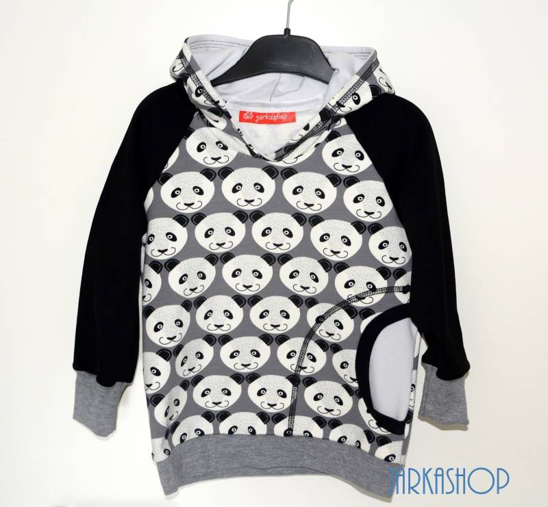 Gr. 98/104 Sweat - Hoodie/Pullover Pandabär von Jarkashop