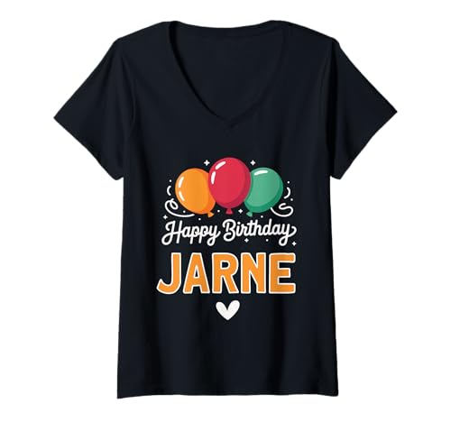 Damen Alles Gute zum Geburtstag Spruch Jarne T-Shirt mit V-Ausschnitt Damen Alles Gute zum Geburtstag Spruch Jarne T-Shirt mit V-Ausschnitt von Jarne Name Spruch für Geburtstag