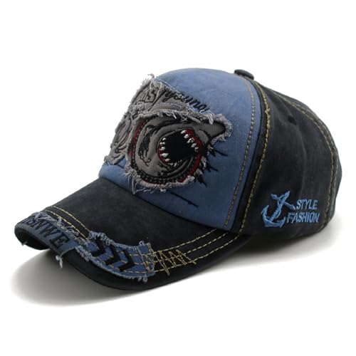 Jarseila Baseball Cap Herren Vintage Basecap Unisex Baseball Kappe Retro Baumwolle Cap Y2K Cap Outdoor Sport Blau von Jarseila
