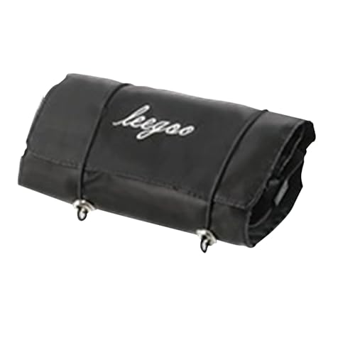 Jarsense Große Kapazität Hängende Reise Make-up Kulturbeutel - 4-in-1 Roll-Up Kosmetik Organizer mit Abnehmbarem, Schwarz von Jarsense