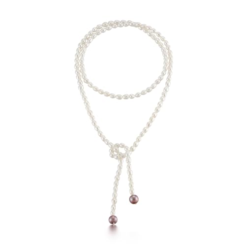 JaruJaru , AAA+ Qualität Lariat-Halskette für Damen, echte Süßwasser-Zuchtperle, lange Perle, geschichtet, Schal-Stil, handgefertigt, Statement-Schmuck, echte Perle, Geschenk für Sie JaruJaru , AAA+ Qualität Lariat-Halskette für Damen, echte Süßwasser-Zuchtperle, lange Perle, geschichtet, Schal-Stil, handgefertigt, Statement-Schmuck, echte Perle, Geschenk für Sie von JaruJaru