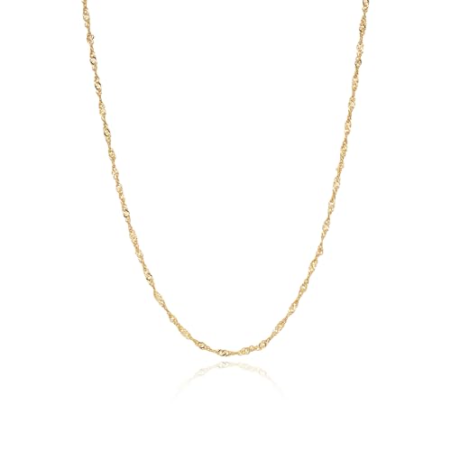 JaruJaru14K Gold Chain Necklace for Women,Tiny Freshwater Pearls and Gold Bar, Dainty Simple Jewelry, Adjustable Length, Perfect for Minimalist Style von JaruJaru