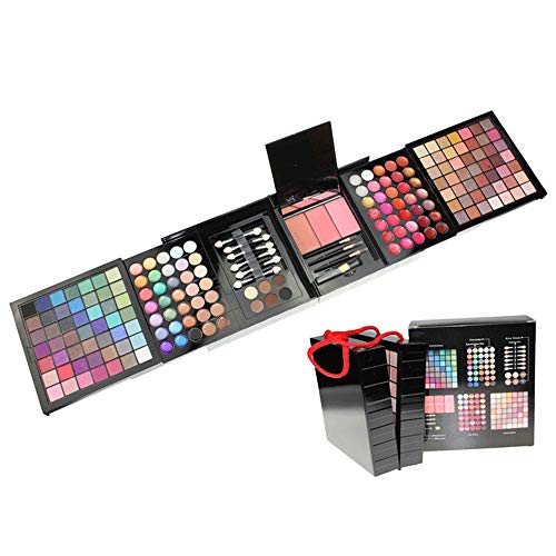JasCherry 177 Farben Lidschatten Palette MakeUp Kit Makeup Kosmetik Etui Box mit Concealer Blush Rouge Bronzer Augenbrauen Puder und Lipgloss für den Profi und Täglichen Gebrauch #2 von JasCherry