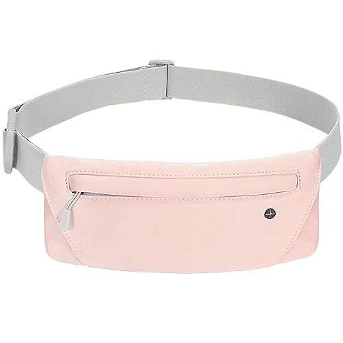 JasGood Laufgürtel für Handy Bauchtasche Hüfttasche Elastischer Lauftasche für Damen und Herren Gürteltasche Brusttasche zum Laufen Joggen Fitness Sport,Rosa von JasGood