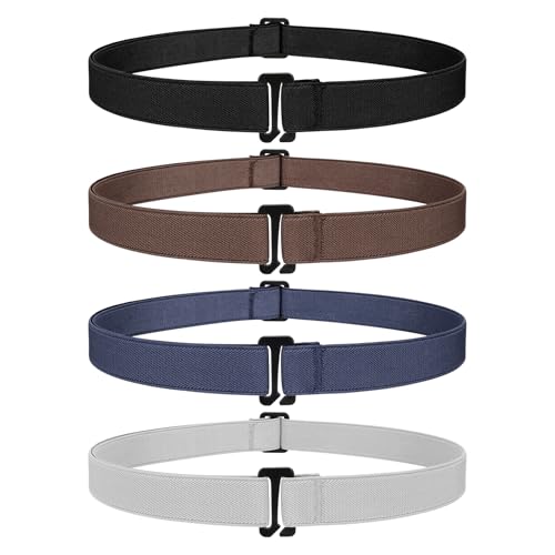 JasGood Unsichtbarer Damengürtel, elastischer Gürtel mit flacher Kunststoffschnalle, verstellbar für Jeans und Hosen JasGood Unsichtbarer Damengürtel, elastischer Gürtel mit flacher Kunststoffschnalle, verstellbar für Jeans und Hosen von JasGood