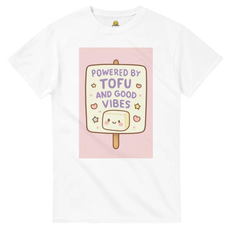Tofu & Good Vibes Heavyweight Unisex Crewneck T-Shirt | Gildan® 5000 von Jasardpu