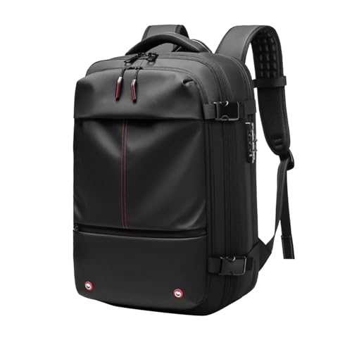 Jaskdconsy Herren Reiserucksack mit erweiterbarem Volumen | Großer und funktionaler Rucksack für Handgepäck und Business | Wasserabweisender Laptop-Rucksack Jaskdconsy Herren Reiserucksack mit erweiterbarem Volumen | Großer und funktionaler Rucksack für Handgepäck und Business | Wasserabweisender Laptop-Rucksack von Jaskdconsy