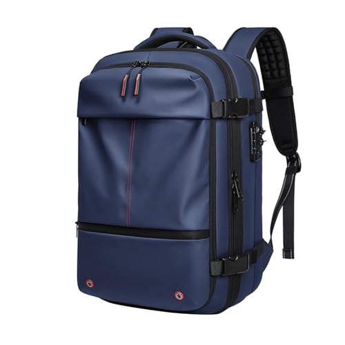 Jaskdconsy Herren Reiserucksack mit erweiterbarem Volumen | Großer und funktionaler Rucksack für Handgepäck und Business | Wasserabweisender Laptop-Rucksack von Jaskdconsy