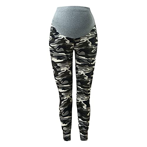 Jaskdconsy Hose Casual Camouflage Hose Umstandshose Damen Lounge Bequeme Dehnbare Umstandshose Schwangerschaftslatzhose Damen von Jaskdconsy