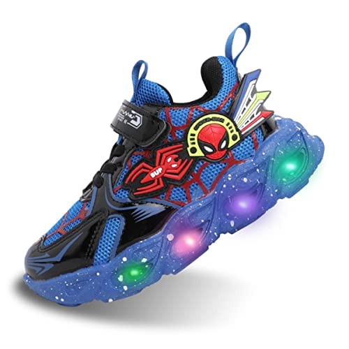 Jasmeko Kinder Schuhe Jungen Mädchen Kinderschuhe Sportschuhe Turnschuhe Kleinkind Mode Mesh Athletisch Laufender Sneaker (BE-Blue,26) von Jasmeko