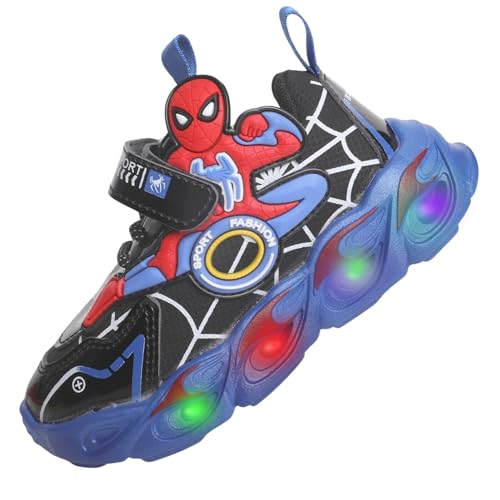 Jasmeko Kinderschuhe Kleinkinder Jungen Schuhe, Kinder Sneaker Sportschuhe Jungen Modische Turnschuhe Xmas (C-Blue,23) von Jasmeko