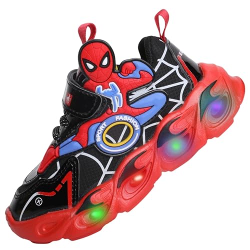 Jasmeko Kinderschuhe Kleinkinder Jungen Schuhe, Kinder Sneaker Sportschuhe Jungen Modische Turnschuhe Xmas (C-Red,24) von Jasmeko