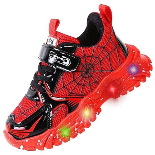 Jasmeko Kinderschuhe Kleinkinder Jungen Schuhe, Kinder Sneaker Sportschuhe Jungen Modische Turnschuhe Xmas (Random-Red,33) von Jasmeko