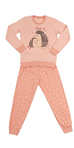 Jasmil Mädchen lang Pyjama 100% Baumwolle Große D1628-10 von Jasmil