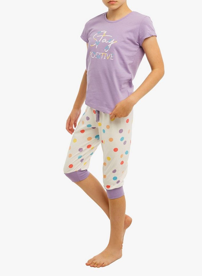 Jasmil Pyjama Mädchen Pyjama Kinder 100 % Baumwolle Große 4-14 von Jasmil