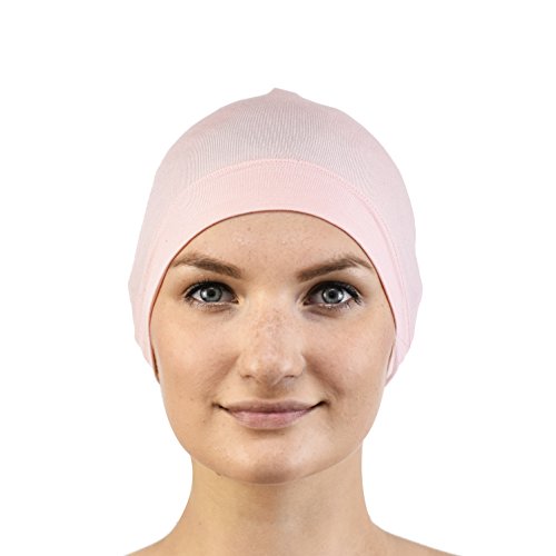 Jasmine Silk Cardani Schlafmütze aus Bambus, geeignet für Chemo und Haarausfall, für Chemo-Krebs Gr. One size, rose von Jasmine Silk