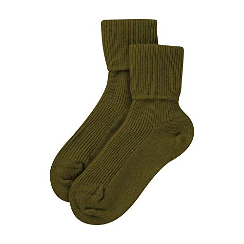 Jasmine Silk Damen Kaschmir Cashmere Socken Grün von Jasmine Silk