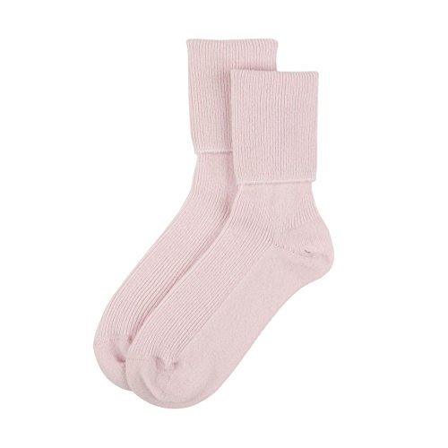 Jasmine Silk Damensocken aus Kaschmir, hergestellt in Schottland für Damen, rose, 3-7 von Jasmine Silk