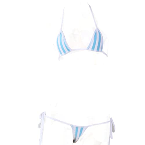 JasmyGirls Anime Dessous Stripe Micro Bikini Kawaii Badeanzug Japanischer BH und Panty Set Süßer Badeanzug Sexy Cosplay Outfit JasmyGirls Anime Dessous Stripe Micro Bikini Kawaii Badeanzug Japanischer BH und Panty Set Süßer Badeanzug Sexy Cosplay Outfit von JasmyGirls
