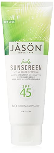 Jason Natural Cosmetics LSF45 Kids Sunblock, 113 g von Jason