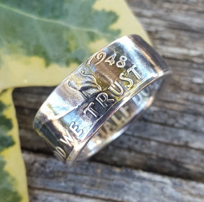 Verkauf 20% Sale - Ben Franklin Silber Münzring von JasonsWorks