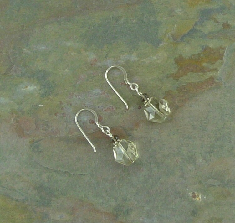 Rauchquarz Edelstein Ohrringe Sterling Silber Naturstein Rauchquarz Edelstein Ohrringe Sterling Silber Naturstein von JaspersJewels