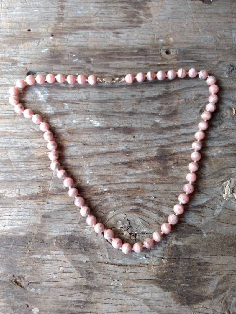 Rhodocrosit Chakra Halskette Alle Natürlichen Halbedelsteine Heilen Metaphysical Rhodocrosit Chakra Halskette Alle Natürlichen Halbedelsteine Heilen Metaphysical von JaspersJewels