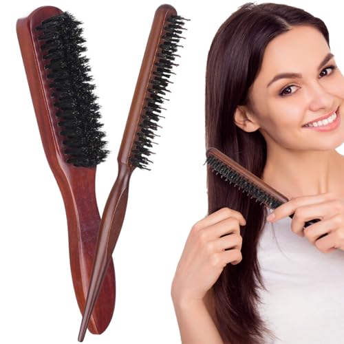 2-teiliges Pinsel-Set mit glatter Rückseite – Bart- und Teasing-Bürste für Männer, bester Haarstyling-Kamm für Fellpflege und Formung 2-teiliges Pinsel-Set mit glatter Rückseite – Bart- und Teasing-Bürste für Männer, bester Haarstyling-Kamm für Fellpflege und Formung von Jatipy