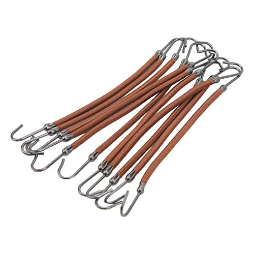 10 Stück Pferdeschwanz-Halter-Haken für Damen und Mädchen, Flexibles, Elastisches Haarband, Haken, Styling-Werkzeug für Büro, Dating (Braun) von Jauarta