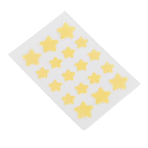 18 Stück Akne Pickel Patch Gelbe Sternförmige Hydrokolloid Hautunreinheiten Patches Pickel Heilung Aufkleber von Jauarta