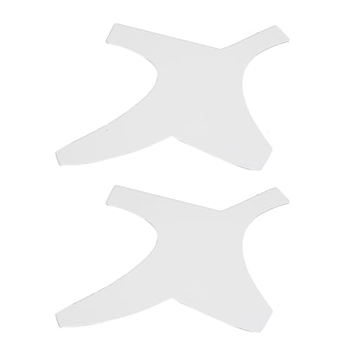 Jauarta 2 Set Friseur-Formwerkzeug mit Bleistift, Bartführung, Schablone, Schnurrbart, Schablone, Führung, Vorlage, Konturenformer-Set für Männer (Weiß) von Jauarta
