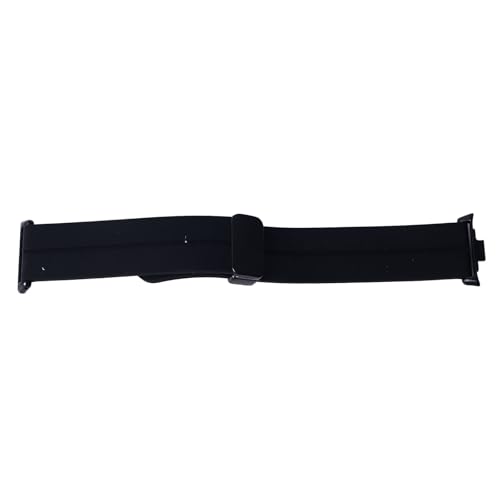 Jauarta Uhrenarmband, Uhrenarmband, Silikon, Magnetisch, Faltbar, Flexibel, Wasserdicht, für Mi Band 8 Pro (Schwarz) von Jauarta