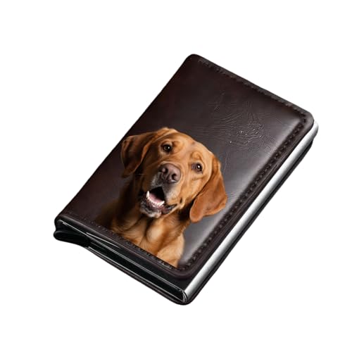 Jaucin Personalized Smart Wallet Für Männer - RFID Geldbörse Aus Pu-Leder Mit Kartenhalter, Kartenfächer Und Geldfach - Kompakt 6,7x9,7x1,7 cm (Kamelbraun) von Jaucin