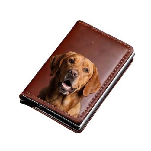 Jaucin Personalized Smart Wallet Für Männer - RFID Geldbörse Aus Pu-Leder Mit Kartenhalter, Kartenfächer Und Geldfach - Kompakt 6,7x9,7x1,7 cm (braun) von Jaucin