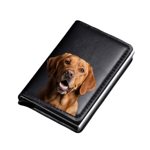 Jaucin Personalized Smart Wallet Für Männer - RFID Geldbörse Aus Pu-Leder Mit Kartenhalter, Kartenfächer Und Geldfach - Kompakt 6,7x9,7x1,7 cm (schwarz) von Jaucin