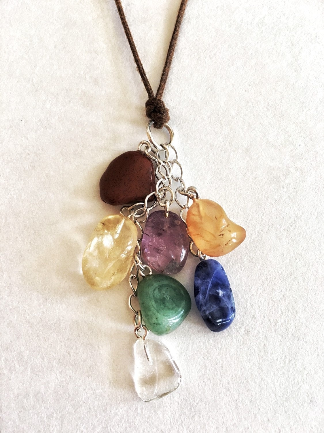 Chakra-Halskette/Chakra-Schmuck Alltags-Halskette Energie-Halskette Sinnvoller Schmuck Boho Chakra Halskette von JavaharaGems