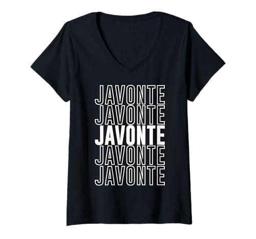 Damen Javonte T-Shirt mit V-Ausschnitt Damen Javonte T-Shirt mit V-Ausschnitt von Javonte Apparel
