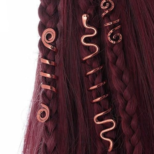 3 x langlebige Haarspangen mit drehbarer Metalllegierung, stilvolle Dreadlock-Haarspange zum Personalisieren von Frisuren von Javoryxh