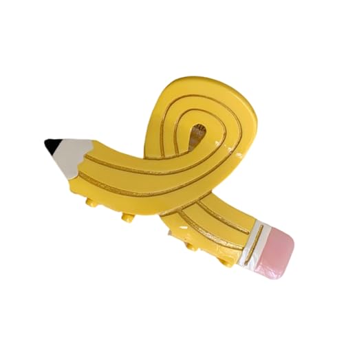 Acetat-Bleistift-Haarklammer für Damen, Schule, Veranstaltung, Kiefer-Clip, tägliches Tragen, eleganter Haarstyling-Clip für verschiedene Anlässe von Javoryxh