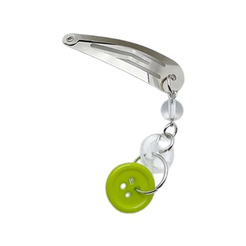Auffällige Metall-Haarspange mit buntem Knopf-Anhänger, leichte Haarnadel, ideal für Partys und Fotoshootings Auffällige Metall-Haarspange mit buntem Knopf-Anhänger, leichte Haarnadel, ideal für Partys und Fotoshootings von Javoryxh