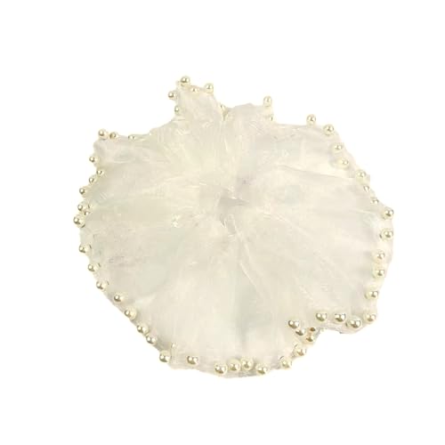 Aufwändiges Perlen-Haargummi für Damen, stilvolle Haarringe, schöne übergroße Haargummis, vielseitig einsetzbar von Javoryxh