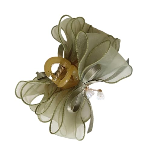 Haarklammer, Prinzessin, Tüll, Schleife, Haarklammer, schöne grüne Haarspangen, starker Halt, Haarnadel für Mädchen von Javoryxh