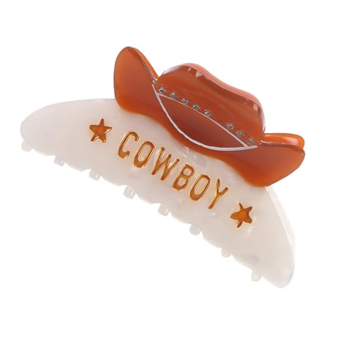 Haarklammer mit Acetatsäure, Western-Thema, Haarstyling-Accessoire, ideal für Musikfestivals und Themenpartys von Javoryxh