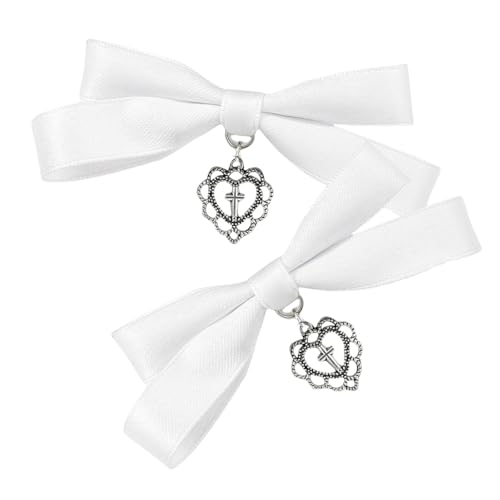 Haarspangen mit süßen Schleifen, elegante 2000er-Jahre-Trendschleifen, Kopfbedeckung, süßer Balletcore-Trend von Javoryxh